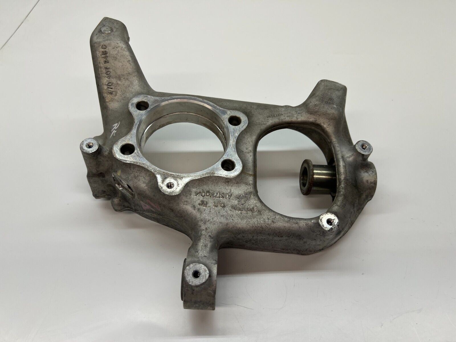 LAMBORGHINI AVENTADOR COUPE FRONT LEFT LH HUB STEERING KNUCKLE OEM 470407245C