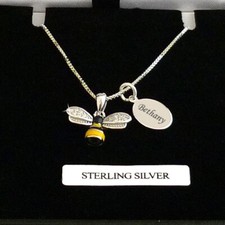 Bee Necklace, 925 Sterling