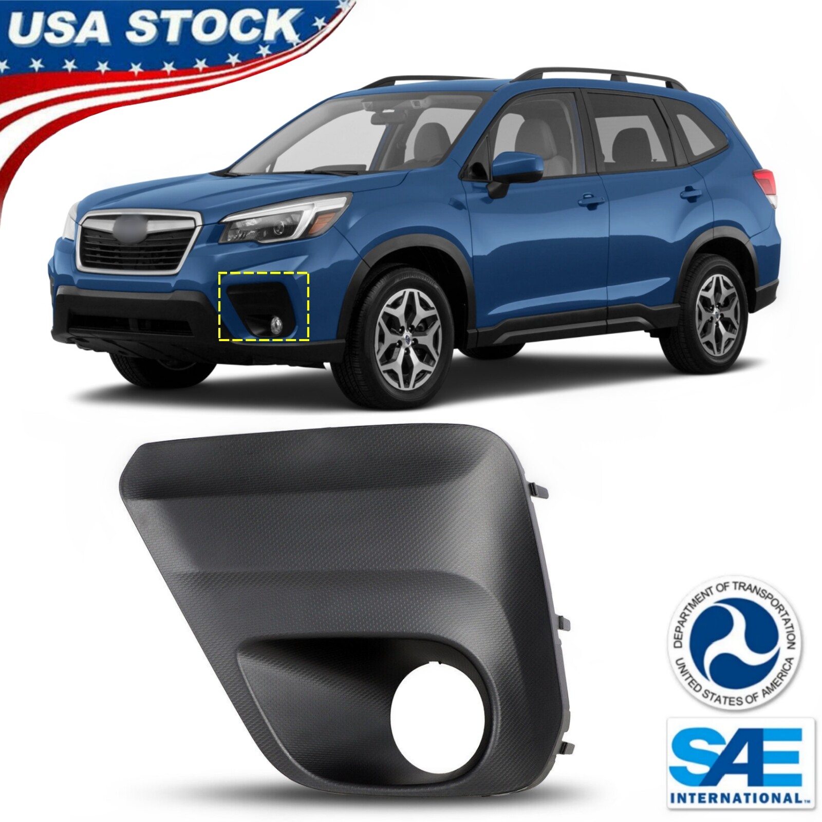 2019-2021 Subaru Forester Base Driver Side Fog Light Bezel Frame