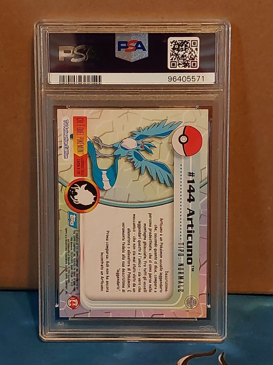 PSA 9 Articuno - 2000 Topps Pokemon TV Animation Series 3 - Graded