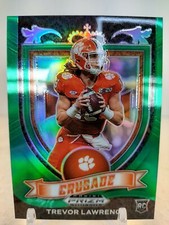 TREVOR LAWRENCE 2021 Panini Prizm Draft Picks GREEN CRUSADE #161 TIGERS Jaguars