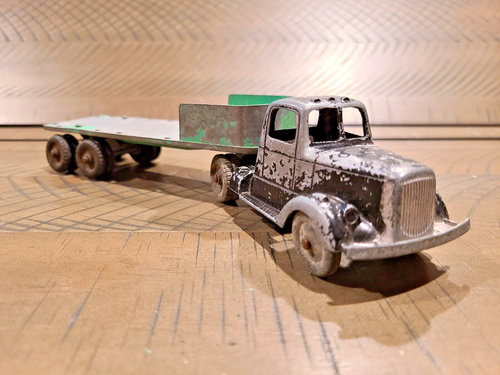 Tootsietoy 1954-1959 Mack L-Line Pfahlseitenanhänger ohne Pfahlseiten Vintage - Bild 3 von 9