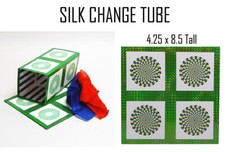 SILK CHANGE TUBE - 4.25 X 11 INCH TALL AND 2 SILKS