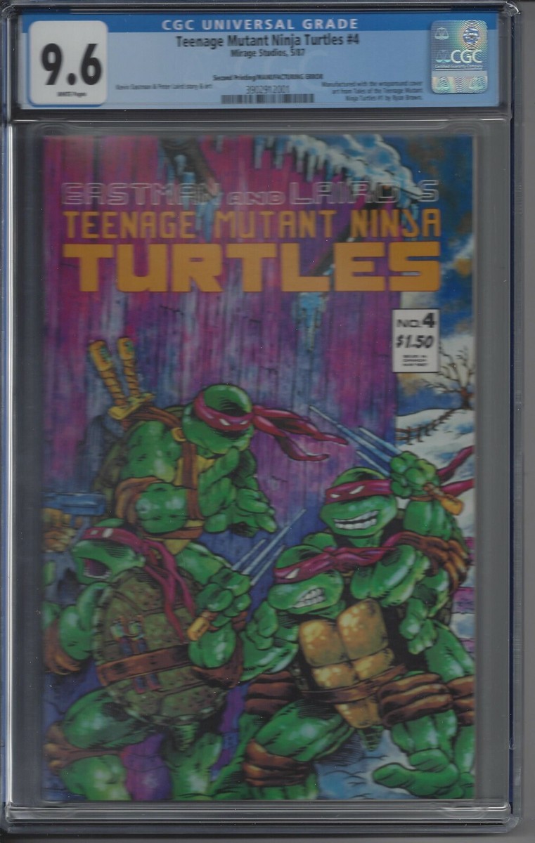 Teenage Mutant Ninja Turtles #4 CGC 9.6 Mirage Studios 1987
