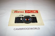 PENTAX ME SLR CAMERA INSTRUCTION MANUAL GUIDE BOOK ORIGINAL GENUINE