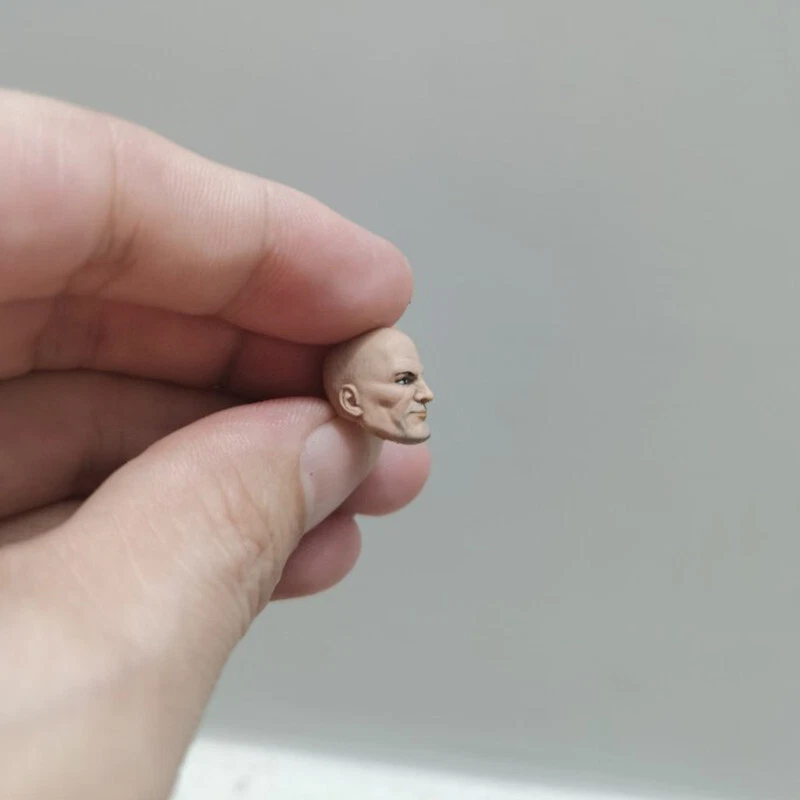 Раскрашенная скульптурная фигурка головы Лекса Лютора в масштабе 1:18 из мультфильма 3,75 дюйма - Изображение 2 из 3