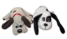 Set of 2 Vintage POUND PUPPIES Gray Brown Spots 1980's White Black Spot 2004 7"