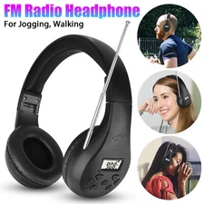 Foldable Stereo Bass Sound FM Radio Reception Headset Noise Reduction Headphone