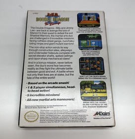 Double Dragon II The Revenge Acclaim Nintendo NES completo, CIB, USA 1989