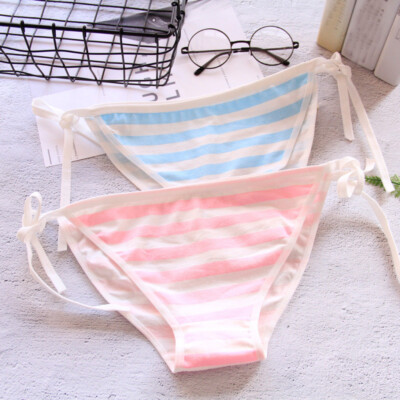 Japanese Anime Cute Girls Panties Briefs Strappy Underwear Students Underpants