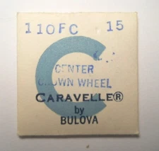 CARAVELLE BULOVA 11OFC Watch Part #15 - CENTER CROWN WHEEL - Factory Replacement