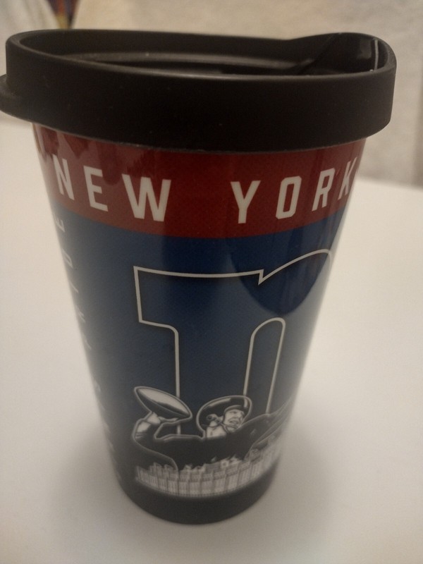 New York Giants 16oz Gameday Coffee Tumbler from MetLife Stadium, USED