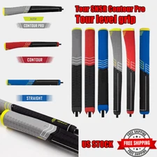 Tour SNSR Contour Pro Straight Putter Grip 140CC Stability Golf Club Gray Grip