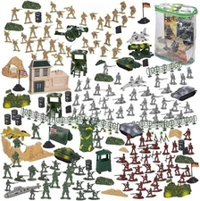 300 Piece Military Toys Plastic Army Men for Boys - Army Figures Set with Tan...