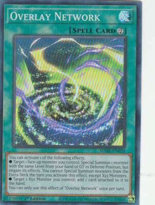 YUGIOH HOLO CARD OVERLAY NETWORK MAZE-EN020 1ST EDITION