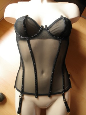 Guêpière La Perla Frames - Taille 85C - En Tulle Transparent écru - Neuve Avec étiquettes - Modèle élégant Et Sensuel