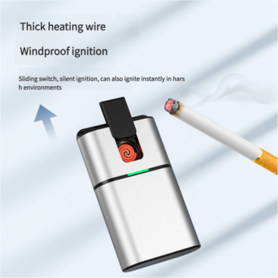 Electric Lighter Cigarette Plasma Flameless Windproof C Rechargeable Power Bank