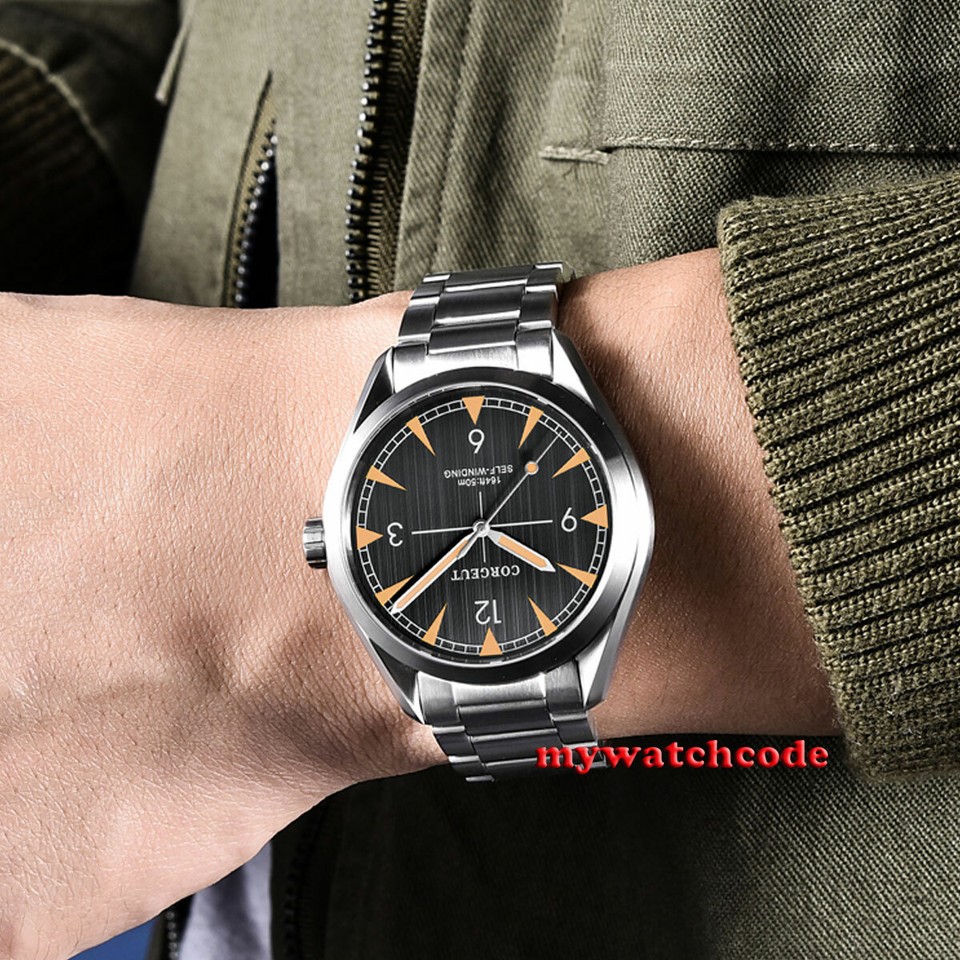 Corgeut Herren 41mm Saphirglas Automatische Armbanduhren