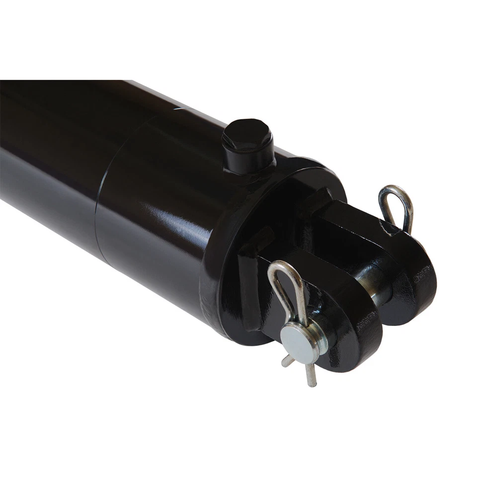 Hydraulic Cylinder Welded Double Acting 4" Bore 12" Stroke Clevis End 4x12 NEW - Image 4 of 4