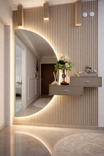 Half Moon LED Mirror 35.4 inch x 70.9 inch