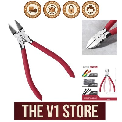 Versatile 6-Inch Flush Cutting Wire Snips - Ideal for Crafting & Electrical Use