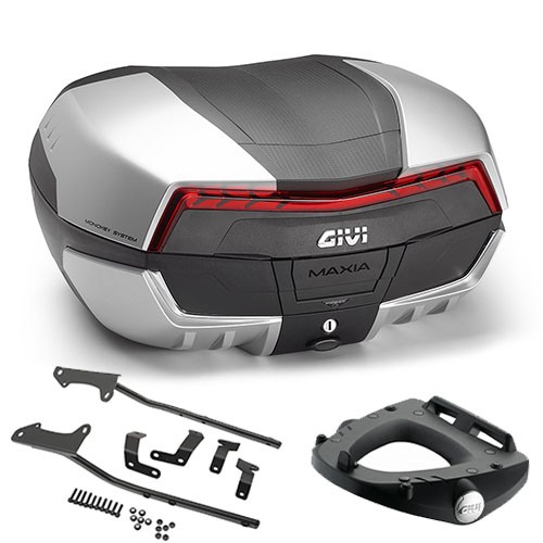 Givi V58N2 58L Heckkoffer + Halterungen Yamaha MT-07 2021 2022 Schwarz-image