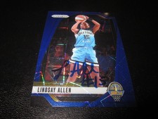 LINDSAY ALLEN SIGNED AUTO 2024 PANINI PRIZM BLUE WNBA CARD # 107 SP
