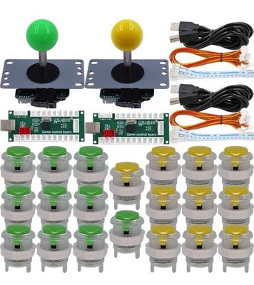 2 Player Arcade Game DIY Kit Joystick Buttons for PC MAME Raspberry Pi Retropie