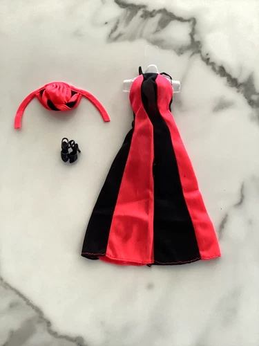 Vintage Barbie Clothes Best Buy # 9968 Gown with Fashionable Hat (1977) HTF