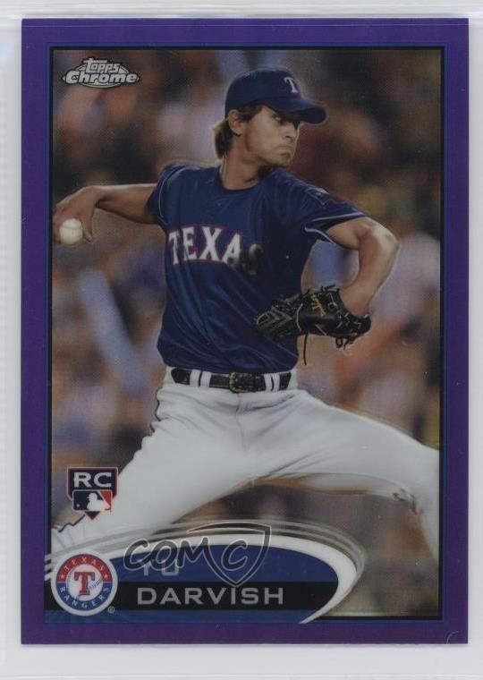 2012 Topps Chrome Retail Purple Refractor Yu Darvish #151 1o5m