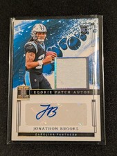 JONATHON BROOKS 2024 IMPECCABLE RPA ROOKIE PATCH HOLO SILVER AUTO /49