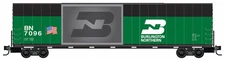 Micro-Trains # 10200851 Burlington Northern 60' Box Car Modified Offset Window N