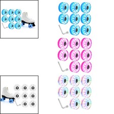 8x Roller Skate Wheels Light up Roller Skate Wheels with Bearings
