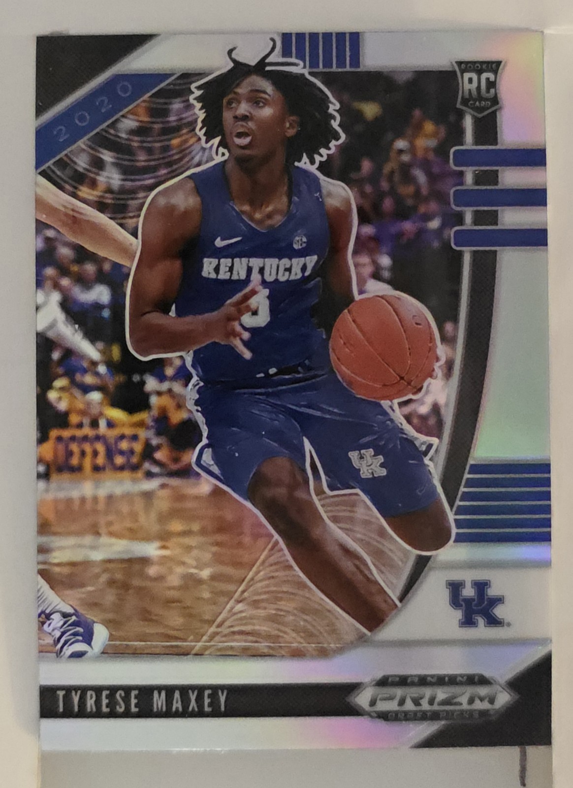 2020 Panini Prizm Draft Picks Basketball Tyrese Maxey #54 Silver Prizm (RC)