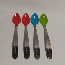 Gerber Baby Spoons Soft Bite Set Of 4 Red Blue Green