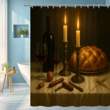 Elegant Rustic Shower Curtain for Home Decor