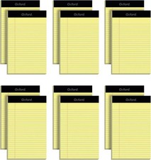 5 x 8 Legal Pads, 12 Pack, Narrow Ruled, Yellow Paper, 50 Sheets Per Writing Pad