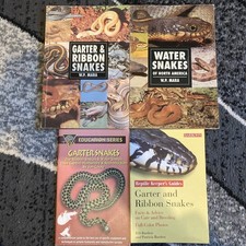 Garter & Ribbon Snakes, Water Snakes x 4 books complete guides