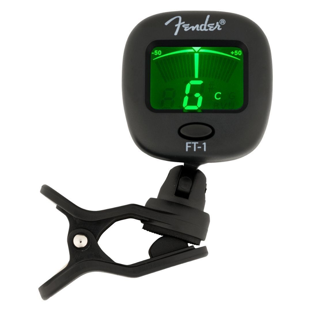 Fender FT 1 Pro Multi Function Clip On Tuner Guitar Bass Ukulele Black 4790₽