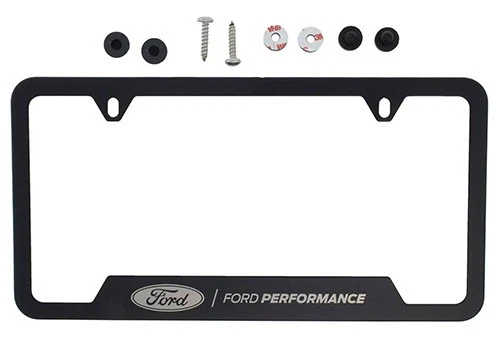 Ford Performance License Plate Frame-Black Stainless Steel M-1828-SS304BK Foto 2 de 4