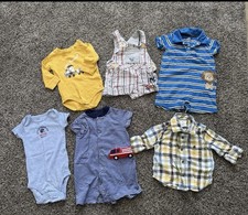 Lot Of 3-6 Months Baby Boy Clothing 6 Piece Months Mixed Brands.