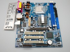 Zócalo de placa base ASRock 775i65G 775 con CPU Intel Celeron 346 3 GHz + Escudo E/S