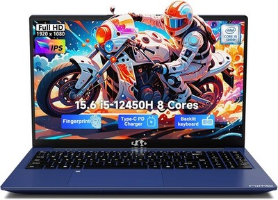 NIMO 15.6'' FHD IPS Laptop Intel i5-12450H 8 Cores 16GB RAM 512GB SSD