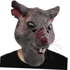 Mouse Mask Latex Scar Rat Mask Animal Halloween Cosplay Party Costume Prop