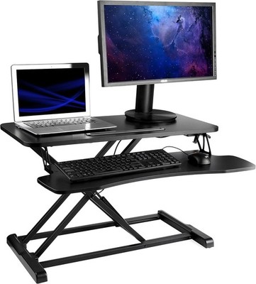 32'' Standing Desk Converter   Height Adjustable Dual-Level Workstation for Home