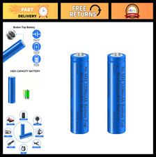 2 Pack 3200mAh NiMH Rechargeable Batteries - High Capacity for Flashlights, Came