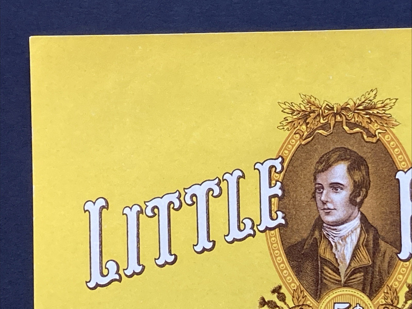 Little Bobbie Robert Burns General Cigar Co Original Cigar box label