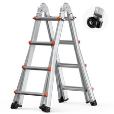 Telescoping Ladder A Frame 13 FT Extension Multi-Function for Homework