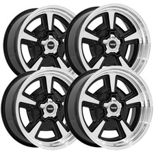 Staggered-american Racing Marauder 22x922x10 5x5 6mm Blackmachine Wheels Rims
