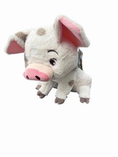 Disney Store Moana Pua Pig Plush Stuffed Animal White Gray Spotted Toy 13" NWT